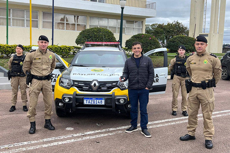 Aliel Machado entrega mais de R$ 400 mil para a segurança pública de PG e região