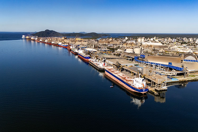 Portos do Paraná bate recorde de movimentação de cargas no 1º semestre de 2025