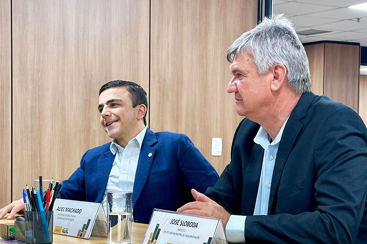 Em Brasília, Aliel Machado e prefeito Juca buscam soluções para ferrovia desativada em Jaguariaíva
