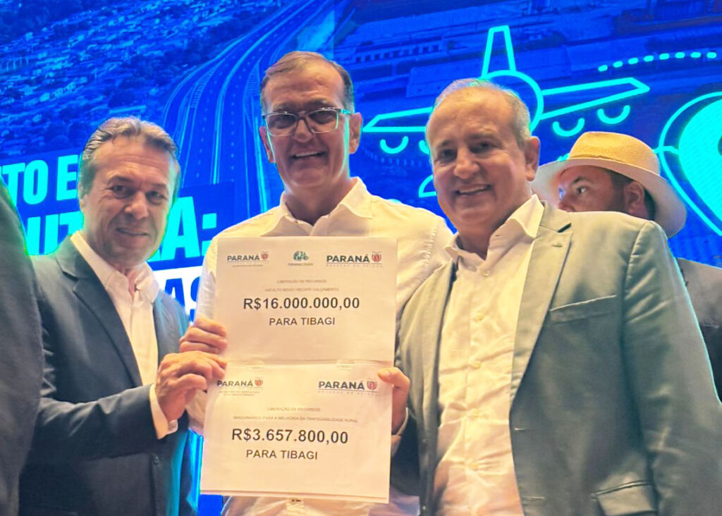 Tibagi é contemplada com R$ 20 milhões em recursos para infraestrutura e maquinários