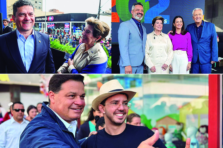 Elizabeth celebra aniversário de PG ao lado de Moro, deputados, Mabel e Jocelito; Sandro Alex solitário na avenida