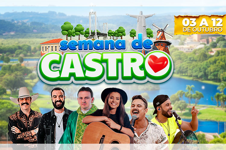 Semana de Castro entre 03 e 12 de outubro promete agitar cenário cultural na cidade e interior