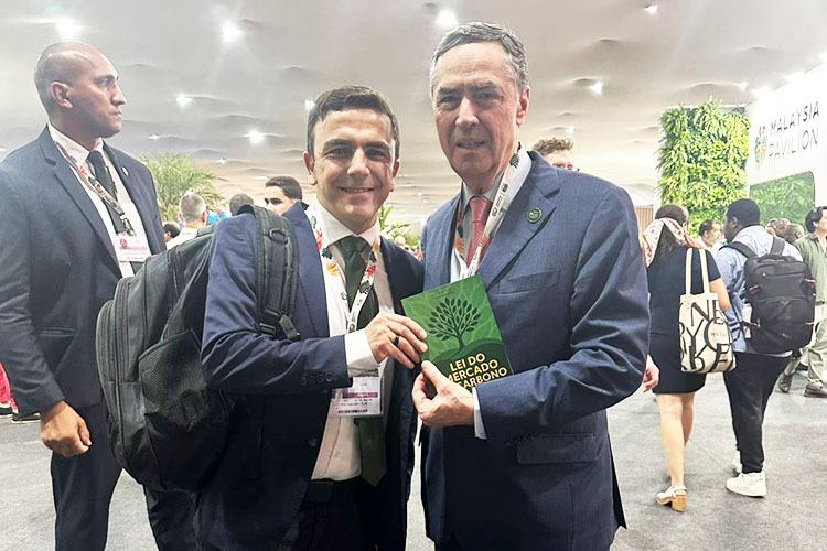 Na COP30, Aliel Machado destaca o Mercado de Carbono em reunião com lideranças internacionais